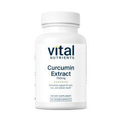 Vital Nutrients Curcumin Extract 700mg bottle front for daily wellness.