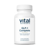 Vital Nutrients GLP-1 Complete bottle front conveys vegan, allergen-free formula for daily support