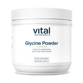 Vital Nutrients glycine powder bottle for easy daily supplementation that supports calm focus.