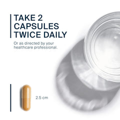 Vital Nutrients Liver Support II capsules closeup shows key herbal ingredients for liver function support
