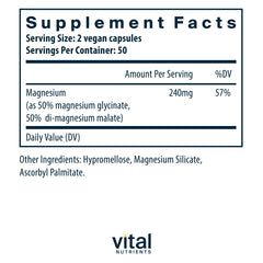 Vital Nutrients capsules close-up, demonstrating the gentle absorption blend.