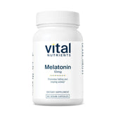 Vital Nutrients Melatonin 10mg bottle supports the body's natural sleep cycle.