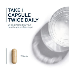 Vegan gluten-free dairy-free non-GMO capsules on clean surface