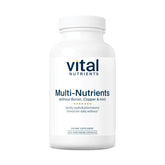 Vital Nutrients Multi-Nutrients 5 bottle label highlights vegetarian, allergen-free daily support.