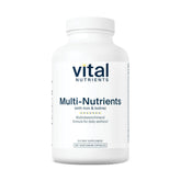 Vital Nutrients Multi-Nutrients bottle showing iron and iodine, daily wellness support