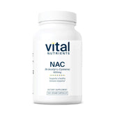 Vital Nutrients NAC 600mg bottle front view showing vegan capsules for immune support