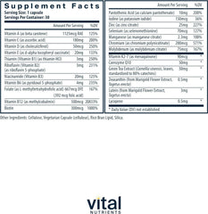 Vital Nutrients capsules close-up highlighting easy daily intake