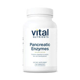 Vital Nutrients Pancreatic Enzymes bottle for easy digestion support with meals