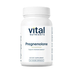 Vital Nutrients Pregnenolone bottle front view, supporting mood and memory