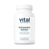 Vital Nutrients Schisandra Extract bottle front showing capsules for energy support