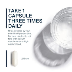 Capsules of Vital Nutrients Strontium Citrate ready for daily use in a vegan routine.
