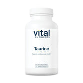 Vital Nutrients Taurine 1000mg bottle front view highlighting vegan formula for heart support