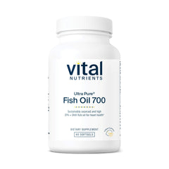 Vital Nutrients Ultra Pure Fish Oil 700 bottle with lemon flavor for easy daily omega-3 intake