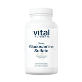 Vital Nutrients vegan glucosamine sulfate 750mg bottle front for joint support.