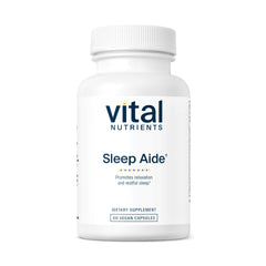 Vital Nutrients vegan sleep supplement bottle with calming lavender aroma.