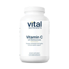 Vital Nutrients Vitamin C with Bioflavonoids bottle supports immune wellness.