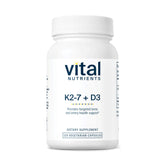 Vital Nutrients Vitamin D3 K2 bottle supports bone health and daily wellness.