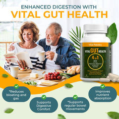 Vital Nutritive digestive enzymes tablets aiding bloating relief and regularity