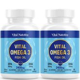 Vital Nutritive lemon softgels bottle for easy daily omega-3 intake.