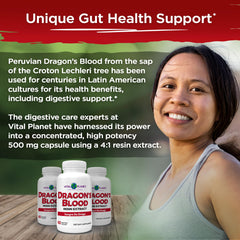 Packaging emphasizes sustainably sourced Peruvian Dragon's Blood resin for mindful wellness