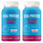 Vital Proteins Collagen Gummies raspberry bottle front for daily beauty support