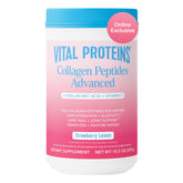 Vital Proteins Collagen Peptides Advanced bottle; convenient daily supplement for hydration.