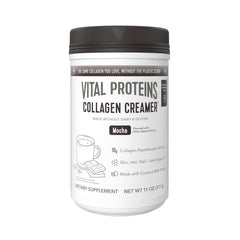 Vital Proteins collagen peptides mocha bottle highlighting grass-fed formula for daily beauty support