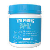 Vital Proteins collagen peptides unflavored bottle, easily mixes into drinks.