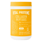 Vital Proteins Collagen Peptides Vanilla bottle on the kitchen counter for daily routine.