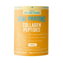 Vital Proteins collagen peptides vanilla powder jar for daily skin and hair support