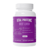 Vital Proteins grass-fed beef liver capsules bottle supports daily energy and nutrient intake