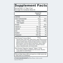 Vital Proteins Green Apple Daily Greens tasting a refreshing apple flavor
