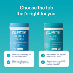 Vital Proteins Marine Collagen Peptides powder dissolving in cold water for fast absorption.
