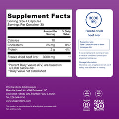 Vital Proteins New Zealand grass-fed beef liver image emphasizing quality sourcing