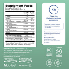 Vital Proteins Professional Bioactive Collagen Complex being poured into a glass
