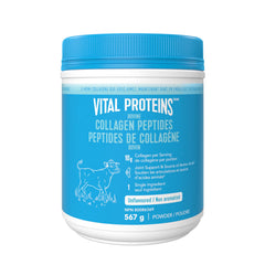 Vital Proteins unflavoured collagen peptides front label for easy recognition and blend-ready protein
