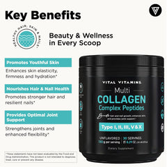 Vital Vitamins collagen dissolves easily in coffee or tea for a seamless routine