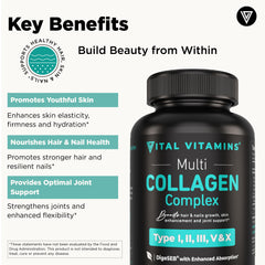 Vital Vitamins bottle label highlights grass fed and non GMO sourcing.