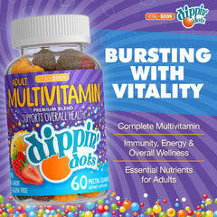 Vital+Boon Dippin' Dots gummies in fruity flavors for immune-supporting routine