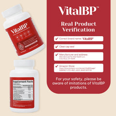 VitalBP 2 Pack bottle side label highlighting key ingredients