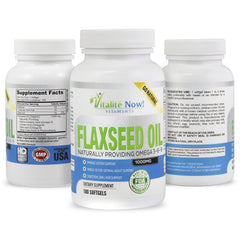 Vitalité Now Upsize softgels laid out for easy daily omega-3-6-9 intake.