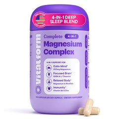 VitalForm magnesium glycinate sleep bottle—nightly relaxation.