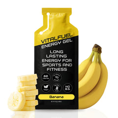 VitalFuel Banana Energy Gel pack outer view for on-the-go endurance fueling.