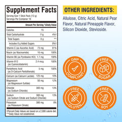 Vitalibre Zero Sugar Pineapple Pear stick-pack supports keto-friendly hydration.