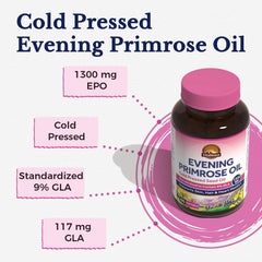 Vitalitown Evening Primrose Oil softgel capsules ready for daily use.