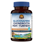 Vitalitown glucosamine bottle front showcasing 180 capsules for daily mobility.