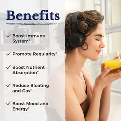 Vitalitown Probiotics delayed-release capsules closeup showing gut delivery design