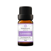 Vitality Lavender Essential Oil bottle close-up for calming aroma