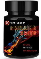 VitalXpark salts bottle open shows immediate focus boost before lifts