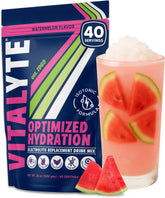 Vitalyte Electrolyte Powder tub label; gluten-free hydration option.